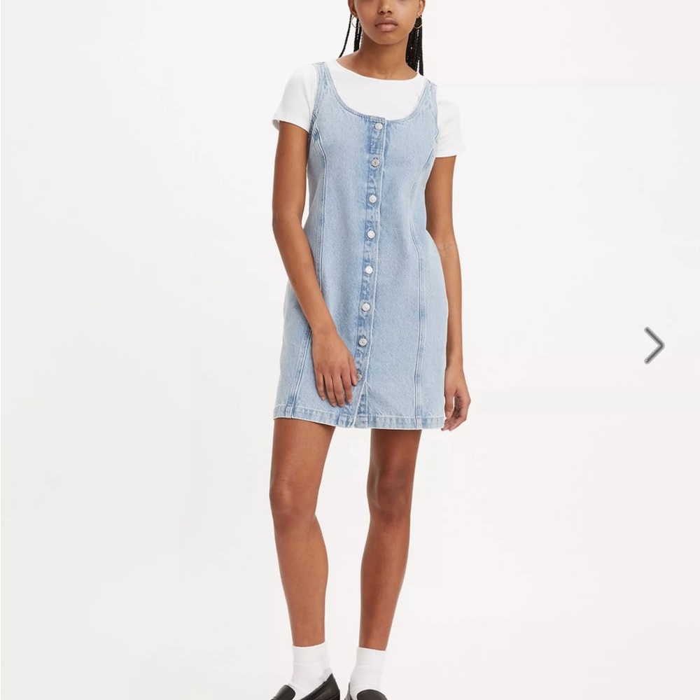 Levi's Light Blue Denim Mini Dress